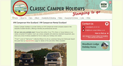 Desktop Screenshot of classic-camper-holidays.co.uk