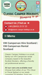 Mobile Screenshot of classic-camper-holidays.co.uk